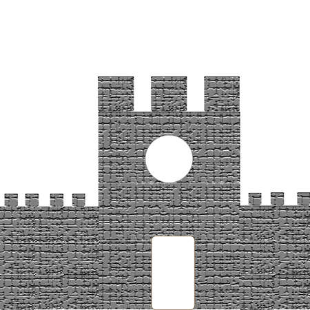 Castle isolated on white background.のイラスト素材