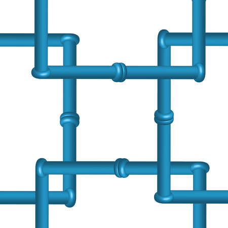 3D conduit isolated on white background, industrial tools. Vector illustrationのイラスト素材