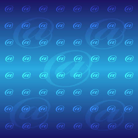 Email symbols isolated on background. Vector illustration.のイラスト素材