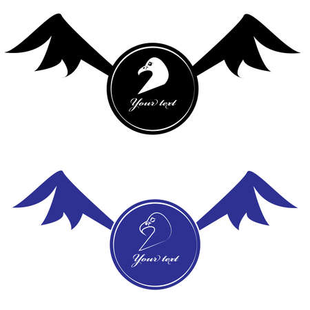 Eagle symbol isolated on white background. Vector illustration.のイラスト素材