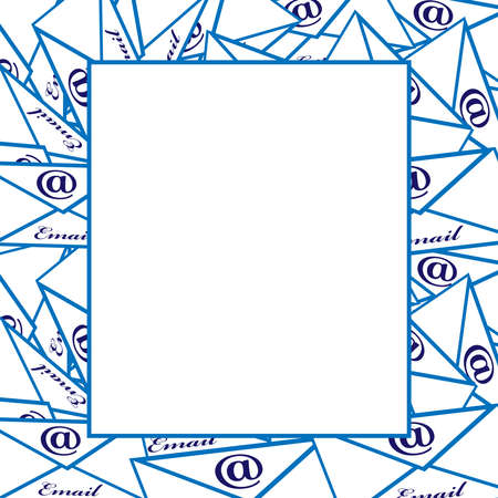 Email board isolated on background. Vector illustration.のイラスト素材