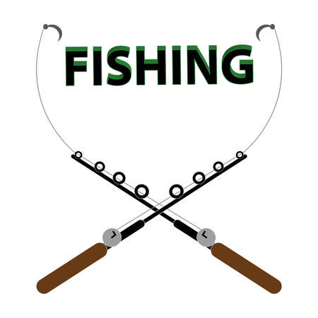 Rod on white background.のイラスト素材