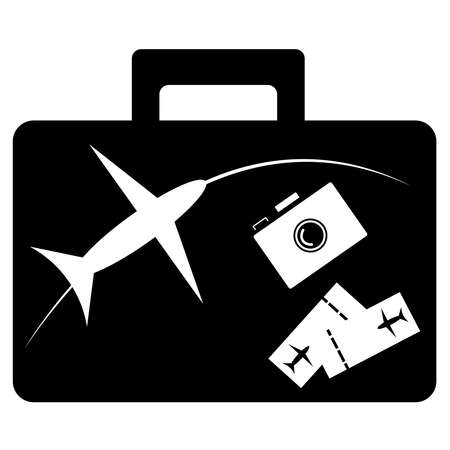 Travel - sign and symbols for traveling.のイラスト素材