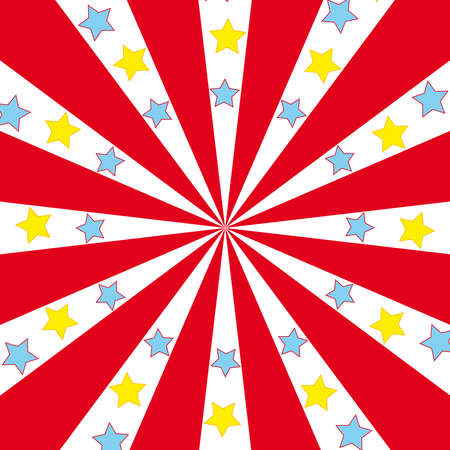 Abstract color background with stars turn around. Abstract funのイラスト素材