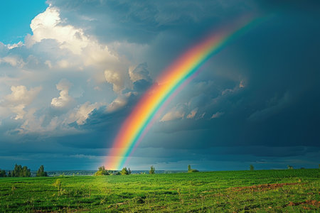 Striking charming rainbow.の素材