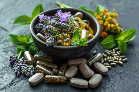 Alternative medicine and healthy lifestyleの素材