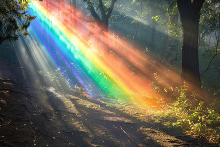 Striking charming rainbow.の素材