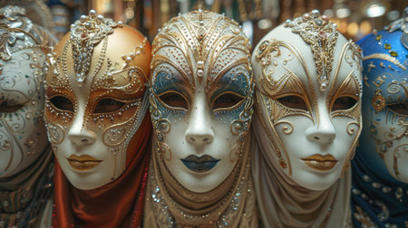 Brazil luxury carnival masksの素材