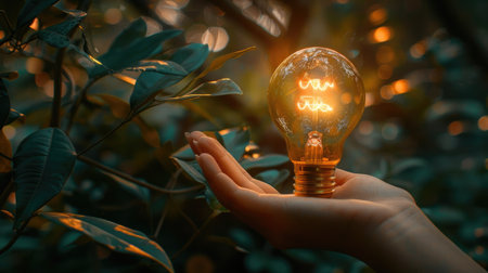 Bulb concept, save energyの素材