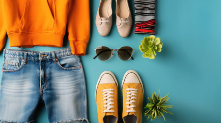 Style and fashion compositionの素材