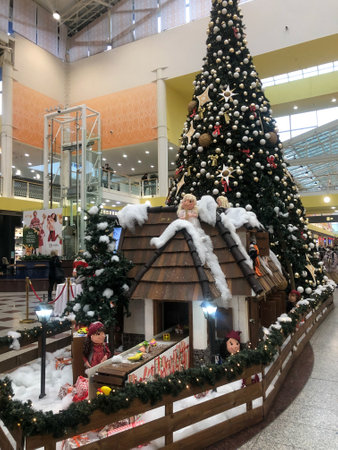 BRNO, CZECH REPUBLIC - 19.12.2021: Christmas village.のeditorial素材