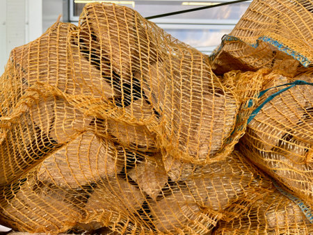 Wooden logs for kindlingの写真素材