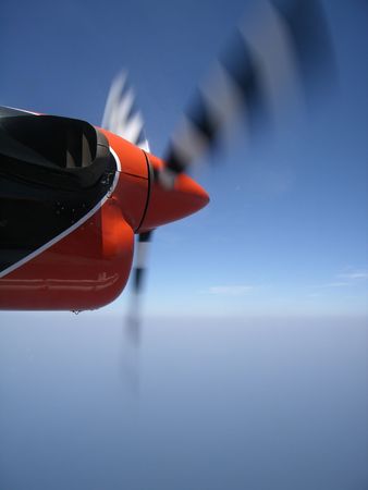 hydroplane propeller and part of engine