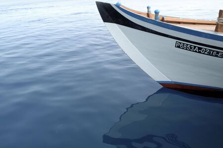 Bow ow dhoni boat, Maldivesの写真素材