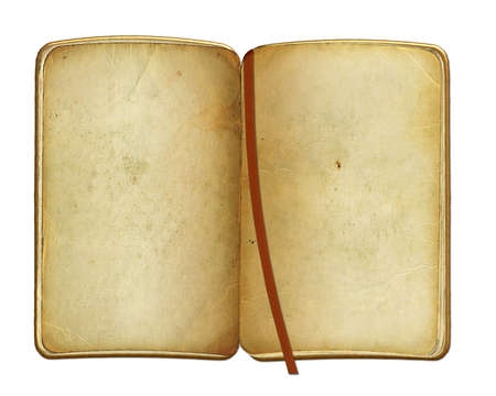open old grunge book on isolated backgroundの写真素材