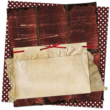 Grunge card for design with old sheets
の写真素材