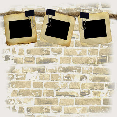 Grunge slides for photo on old rope
の写真素材