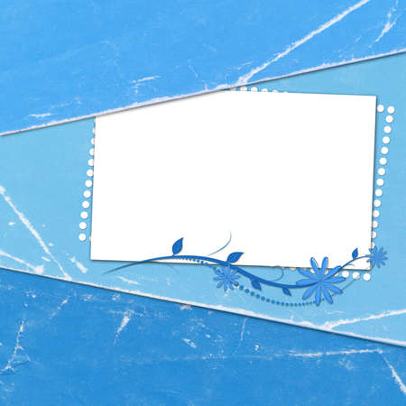 Congratulation blue card with sheet for design
の写真素材