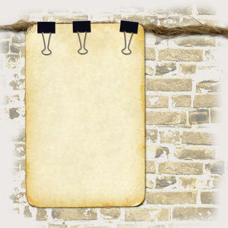 Grunge paper for design on old rope
の写真素材