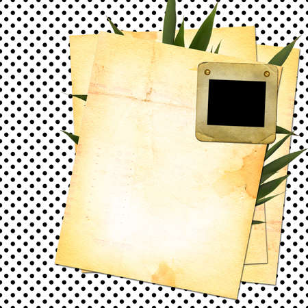 grunge sheets with old slide for design
の写真素材