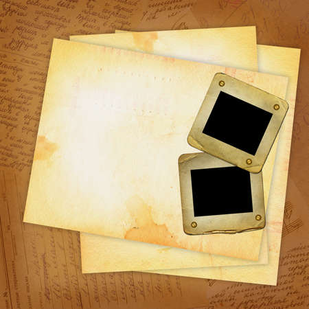 grunge sheets with old slide for design
の写真素材