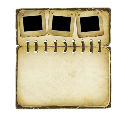 Old album with slides on isolated background
の写真素材