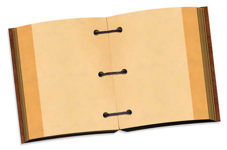 open notebook for design on isolated backgroundの写真素材