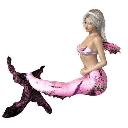 pink Mermaidの写真素材