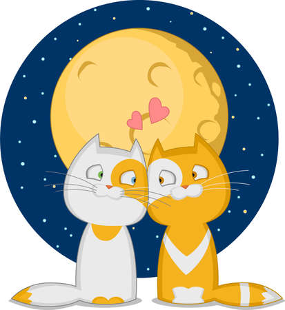 Loving couple. Vector illustration.のイラスト素材