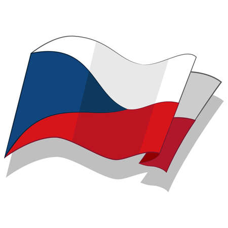 Flag of the Czech Republic. Vectorのイラスト素材
