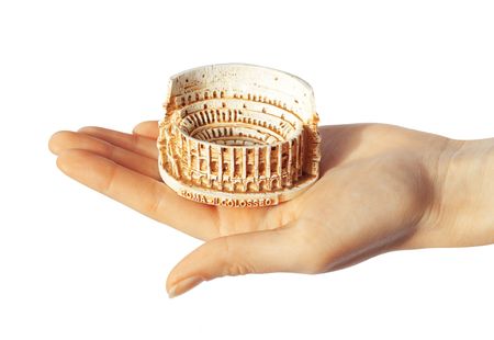 Colosseum in handの写真素材
