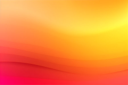 Abstract background with smooth lines in orange and yellow colors. vector illustration.の素材