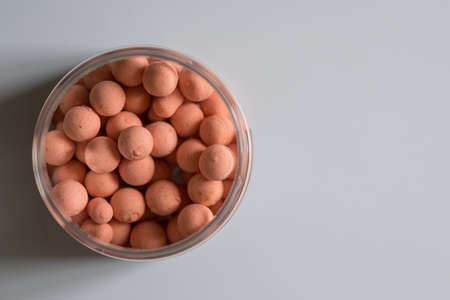 Boilies, fishing baits, close up, Fishing baits for carp. Baits for carp.Carp feeder. Carp fishingの写真素材