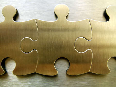 Golden jigsaw