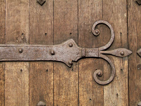 Antique door close-upの写真素材