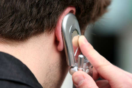 Businessman phoning
