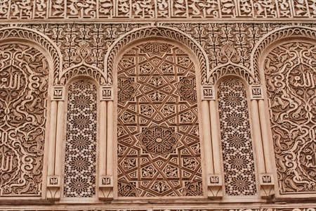 Famous touristic place El-Mansour Palace in Marrakesh (Morocco)