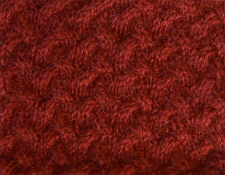 Red background of soft, fleecy cloth. Texture of nappy textile