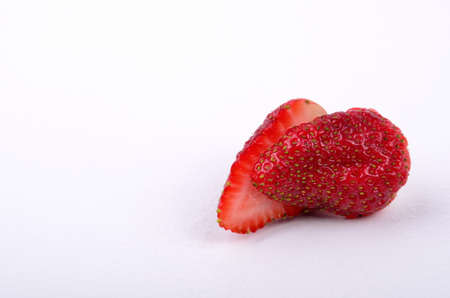Sliced strawberryの写真素材