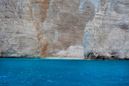 Famous Shipwreck beach on Zakynthos island, Greeceの写真素材