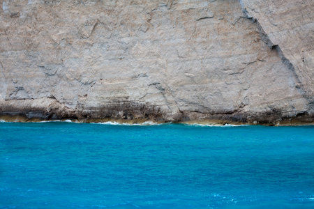 View of the beautiful beaches of Zakynthos island, Greeceの写真素材