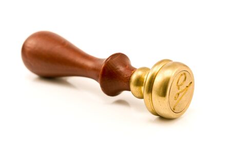  Personal stamp isolated on whiteの写真素材