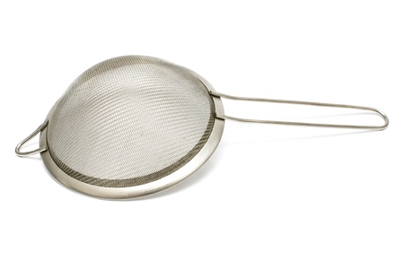 Colander isolated on a whiteの写真素材