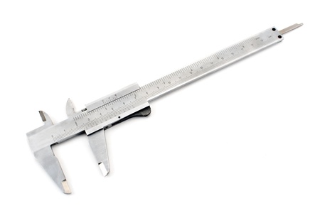  Steel caliper isolated on white 