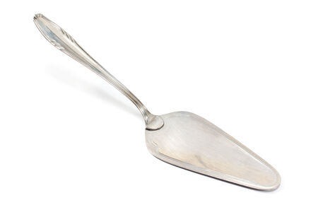 Spatula for cakes isolated on whiteの写真素材