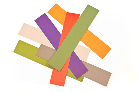 Colorful Paper isolated as backgroundの写真素材