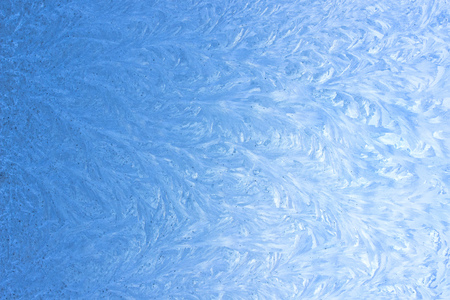 Ice pattern on window in winter as background