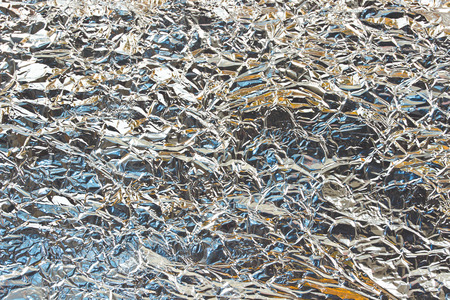 Aluminum foil texture as background