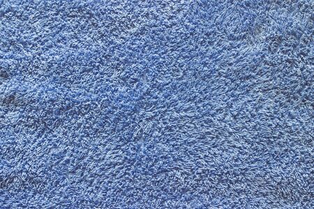Terry cloth blue material texture as backgroundの写真素材