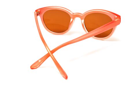 Ladies sunglasses isolated on white backgroundの写真素材